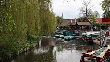 Aufnahmen der Stadt Burg im Spreewald.