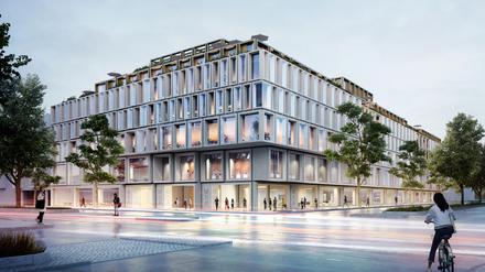 Der Siegerentwurf für das Karstadt-Haus an der Müllerstraße in Wedding kommt von Baumschlager Eberle Architekten.