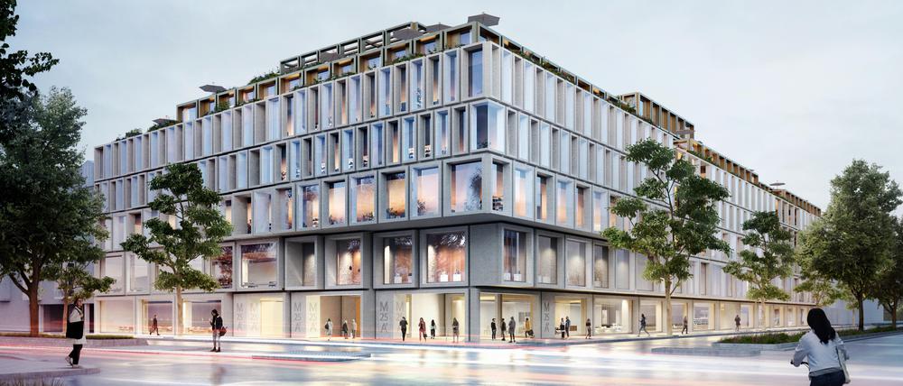 Der Siegerentwurf für das Karstadt-Haus an der Müllerstraße in Wedding kommt von Baumschlager Eberle Architekten.