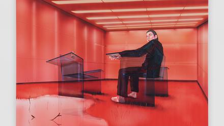 Louisa Gagliardis Bild „Rendezvous“ ist dieses Jahr entstanden (235 x 300 cm). 