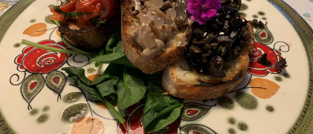Bruschetta im Friedrichshainer Restaurant Il Piccolo.