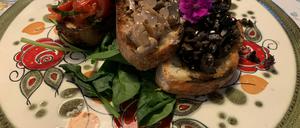 Bruschetta im Friedrichshainer Restaurant Il Piccolo.