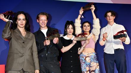 Ebow (Ebru Duezguen, Felix Kammerer, Milena Aboyan, Bayan Layla, Levy Rico Arcos, Bunte New Faces Film Award, Delphi-Filmpalast, Berlin, DEU, 11.05.2023 / 110523