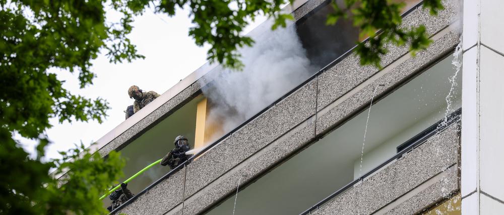 Aufnahmen vom gestrigen Einsatz in Ratingen.