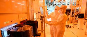 Eine Chipfabrik (Symbolbild).