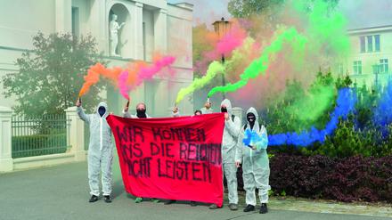 Klimaprotest in der Berliner Vorstadt in Potsdam .