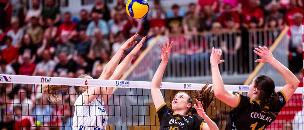 Hart umkämpftes Duell des SC Potsdams gegen Stuttgart.