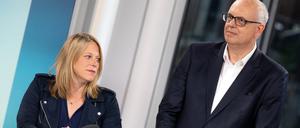 Wahlverliererin Maike Schaefer (Grüne) neben Wahlsieger Andreas Bovenschulte (SPD): Des einen Freud, des andern Leid