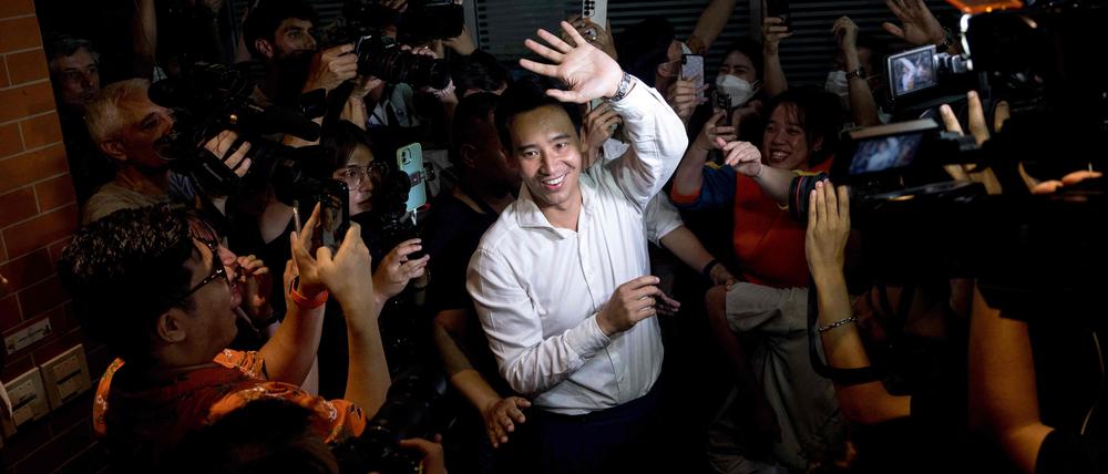Wahlsieger Limjaroenrat in Bangkok.