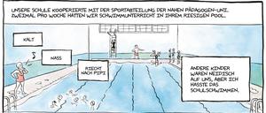 Trotz großem Bewegungsdrang war der Schwimmunterricht für Alison Bechdel eine Qual.