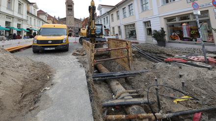 In der Brandenburger Straße wird gebaut