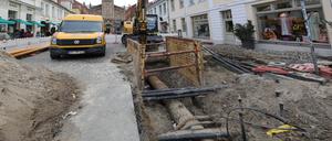 In der Brandenburger Straße wird gebaut