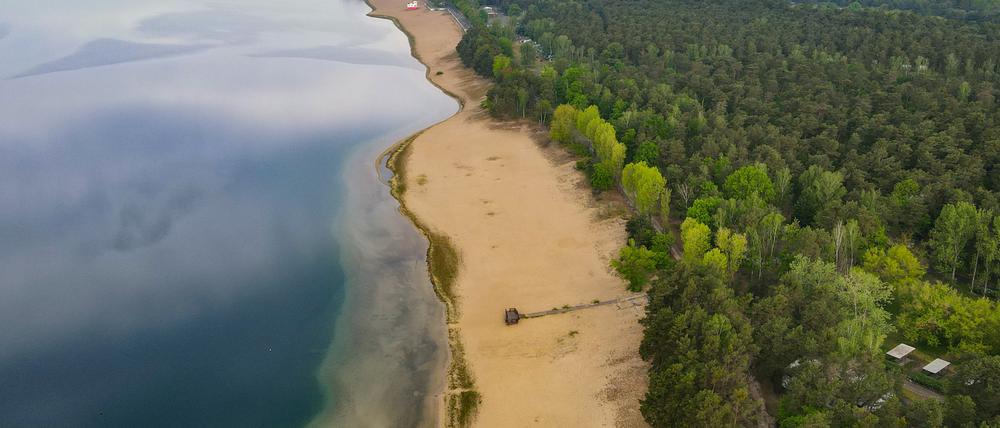 Der Helenesee (Luftaufnahme mit einer Drohne).
