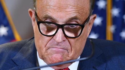 Rudy Giuliani, hier als Trumps Anwalt, bei einer Pressekonferenz in Washington D.C. 2020.