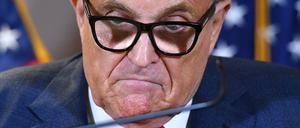 Rudy Giuliani, hier als Trumps Anwalt, bei einer Pressekonferenz in Washington D.C. 2020.