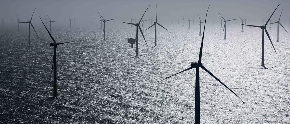 Windpark nördlich der Insel Helgoland: Seit Monaten häufen sich die Berichte über russische Schiffe, die zu Spionagezwecken unterwegs sein könnten. 