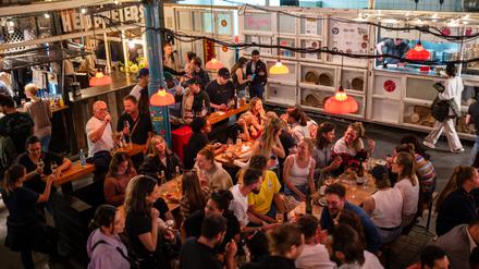 Street Food Thursday in der Markthalle Neun in Kreuzberg.