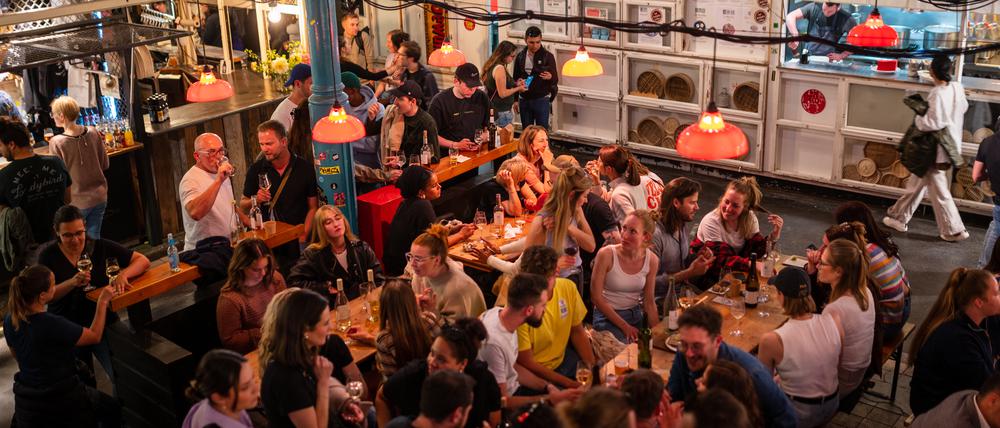Street Food Thursday in der Markthalle Neun in Kreuzberg.