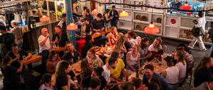 Street Food Thursday in der Markthalle Neun in Kreuzberg.