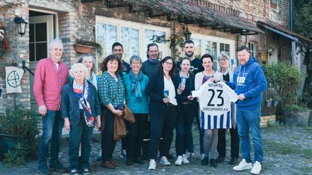 Christophorus Hospizdienst Berlin-Gatow mit Andreas Neuendorf von Hertha BSC.