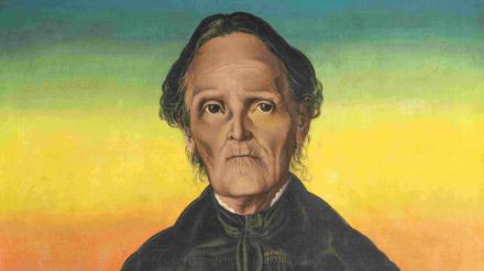 Gustav Schaffers Porträt seiner Mutter (1926) zeigt altmeisterliche Züge.