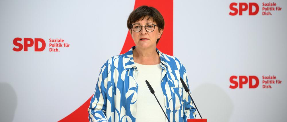 Esken ist Vorsitzende der SPD.