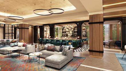 Blick in das neue Double Tree by Hilton am Los-Angeles-Platz.