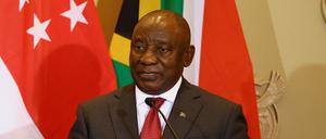 Südafrikas Präsident Cyril Ramaphosa kündigte die Initiative an.