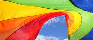 Die Universität Potsdam hat die Regenbogenflagge gehisst - als Zeichen für Diversität und Toleranz. 