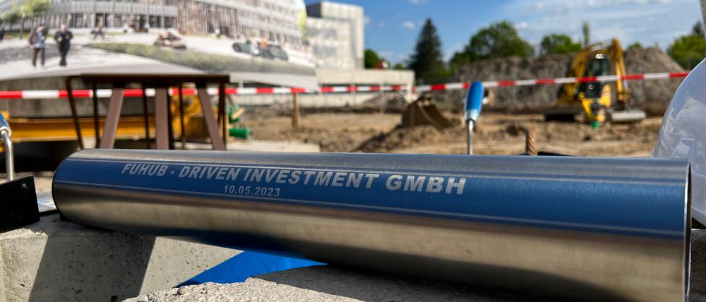 Grundsteinlegung des Fuhub auf dem Fubic-Campus