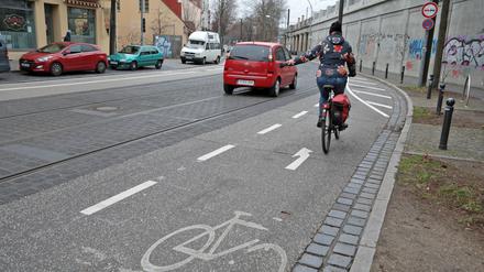 Der Bereich am S-Bahnhof Babelsberg gilt für Radfahrer als gefährlich. 