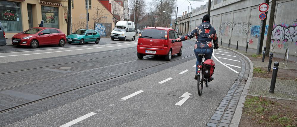 Der Bereich am S-Bahnhof Babelsberg gilt für Radfahrer als gefährlich.
