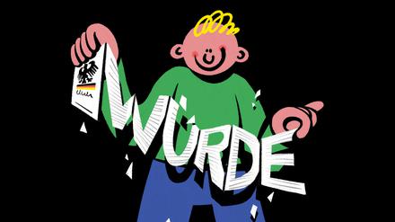 Debatte um Menschenwürde (Illustration)