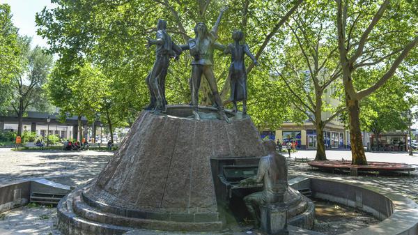 Ein Brunnen auf dem ehemaligen Nettelbeckplatz in Wedding, der fortan Martha-Ndumbe-Platz heißt.