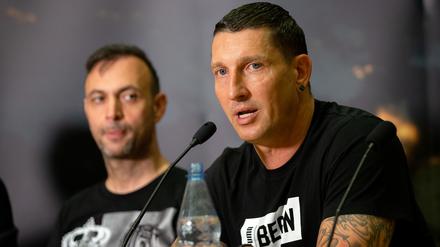 Stefan Kretzschmar (r.) und Geschäftsführer Bob Hanning.