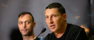 Stefan Kretzschmar (r.) und Geschäftsführer Bob Hanning.