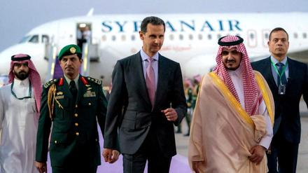 Wieder wohlgelitten: Baschar al Assad bei seiner Ankunft in Saudi-Arabien.    