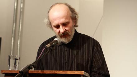 Andreas Koziol (8.1. 1957 - 15.5.2023) 2009 bei einer Gedenklesung in der Literaturwerkstatt Berlin