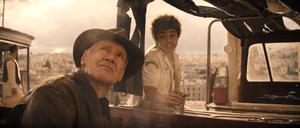 Indiana Jones (Harrison Ford) tritt seine letzte Reise an. Hier mit seinem neuen Sidekick Teddy (Ethann Isidore).