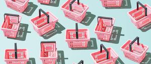 Leere Einkaufskörbe? So schlimm kommt es nicht, aber die Lebensmittel-Hersteller streichen ihr Sortiment zusammen.