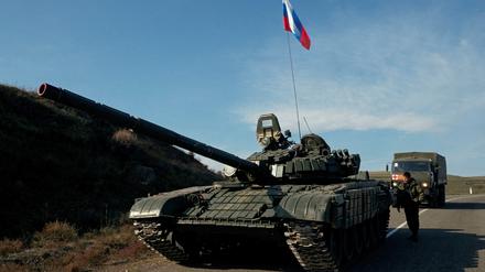 Ein russischer Panzer