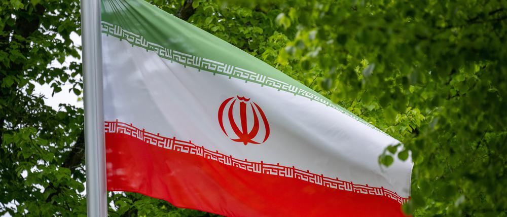 Die Flagge der Islamischen Republik Iran.