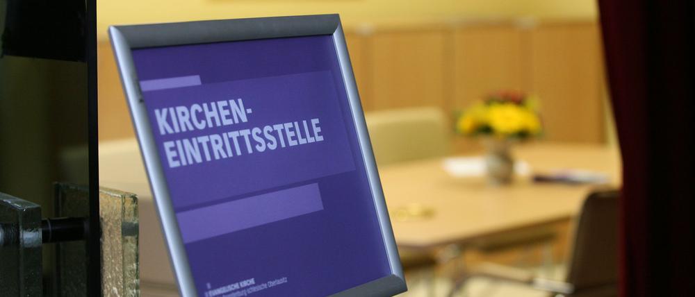 Die Eintrittsstelle der Kirche St. Nikolai.