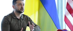 Der ukrainische Präsident: Wolodymyr Selenskyj.