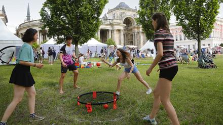Beim Campus Festival können Besucher Sportarten ausprobieren. 