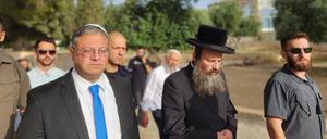 Besuch des israelischen Polizeiministers Itamar Ben-Gvir auf dem Tempelberg in Jerusalem.