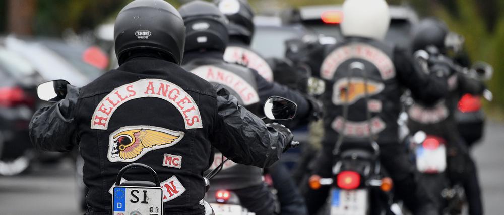 Hells Angels und Mitglieder befreundeter Rockergruppierungen aus mehreren europäischen Ländern und dem gesamten Bundesgebiet in Gießen.