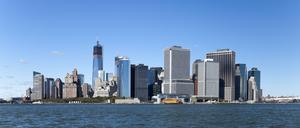 Die Skyline von Manhattan.