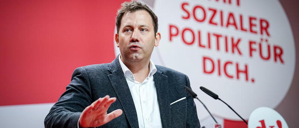 SPD-Chef Lars Klingbeil beim SPD-Debattenkonvent. 