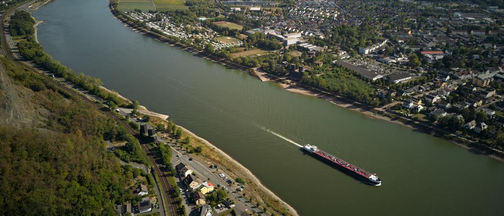 Der Rhein bei Remagen.